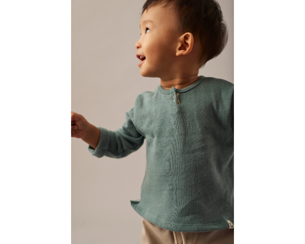 Soft Brush Long Sleeve Set - Artic Blue