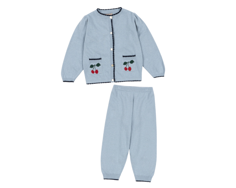 Alexa Knit Pants - Blue Fog