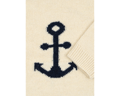 Anchor Wool Knit Sweater - Sailor