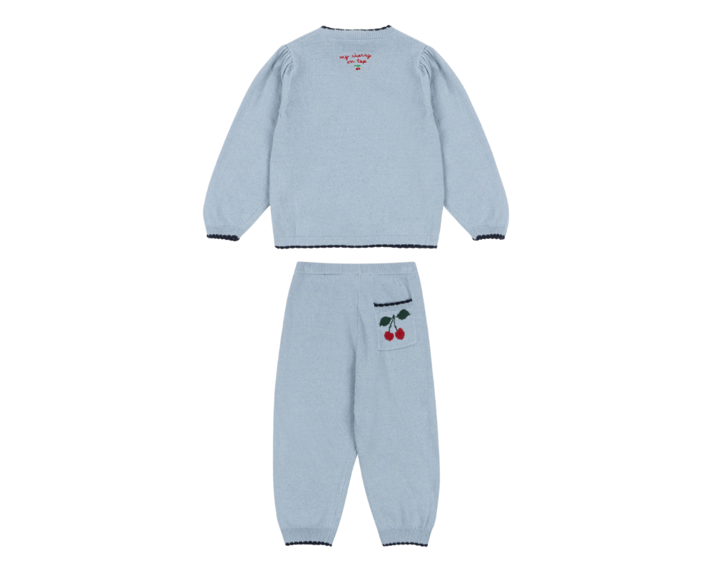 Alexa Knit Pants - Blue Fog