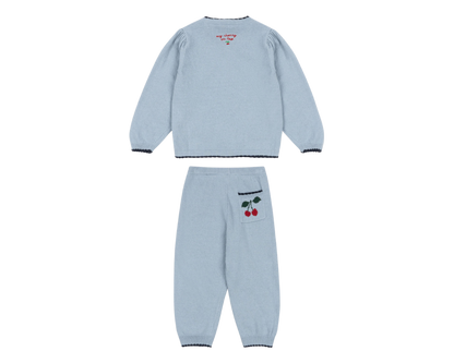 Alexa Knit Pants - Blue Fog