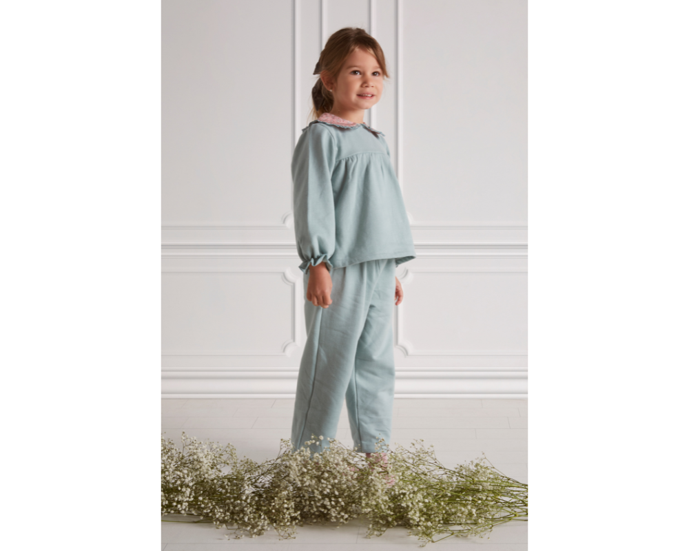 Ribera Collared Pants Set