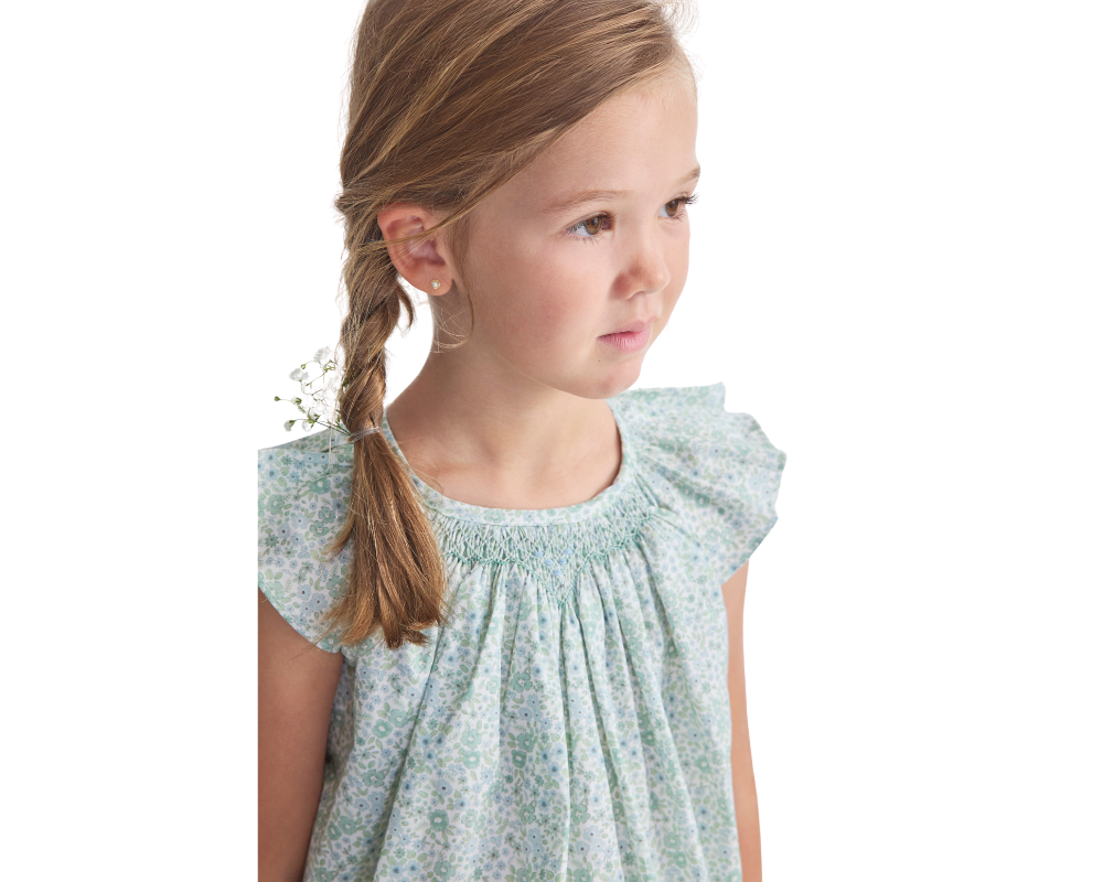 Sage Floral Hope Shorts Set