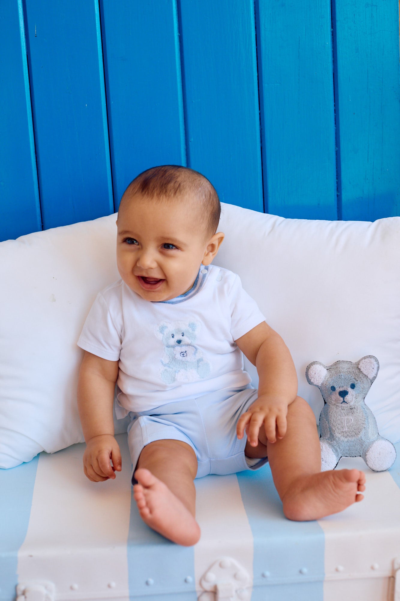 Teddy Bear Baby Shorts Set