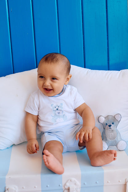 Teddy Bear Baby Shorts Set