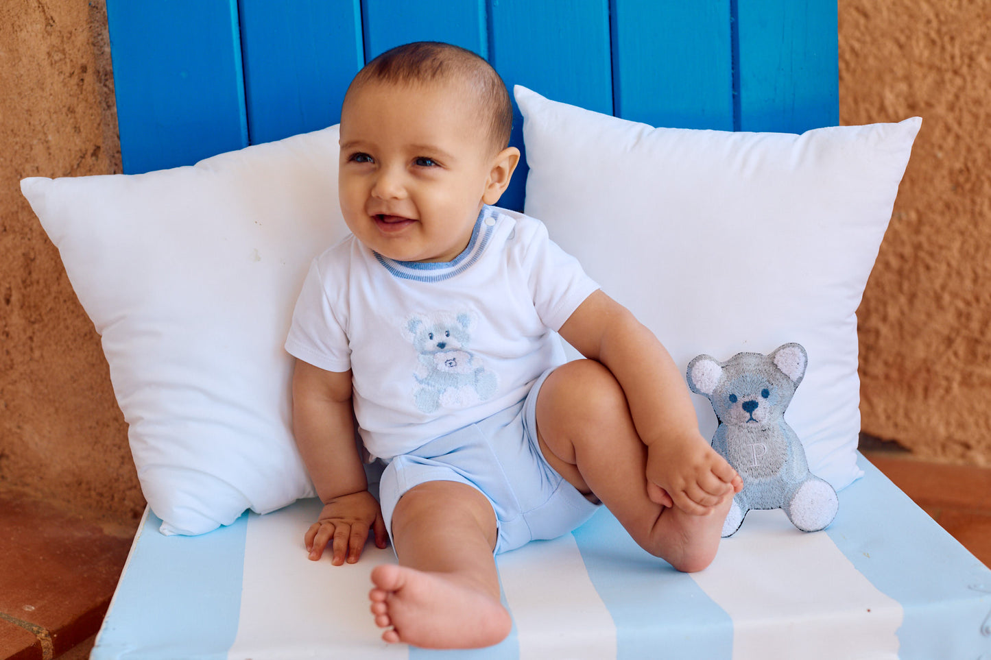 Teddy Bear Baby Shorts Set
