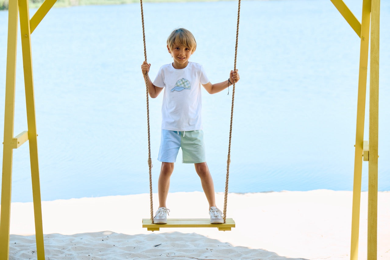 Duo Tone Hat Shorts Set