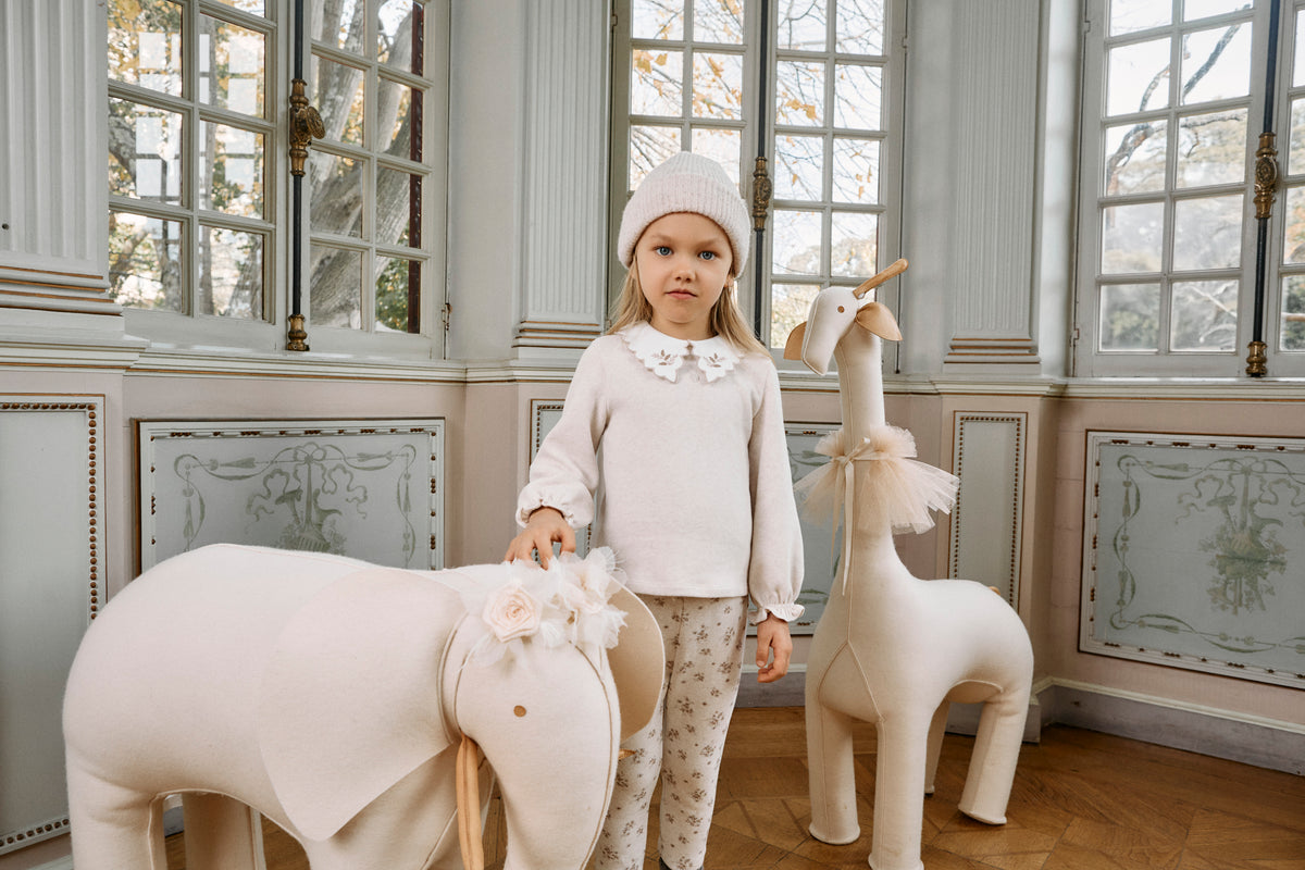Beige Set with Embroidery