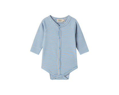 Bruno Blue Stripe Ribbed Baby Set