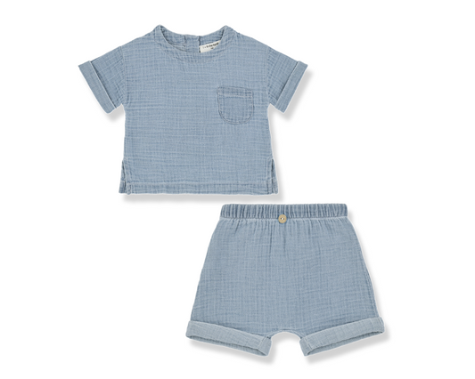 Benedetto and Angelo Shorts Set - Denim