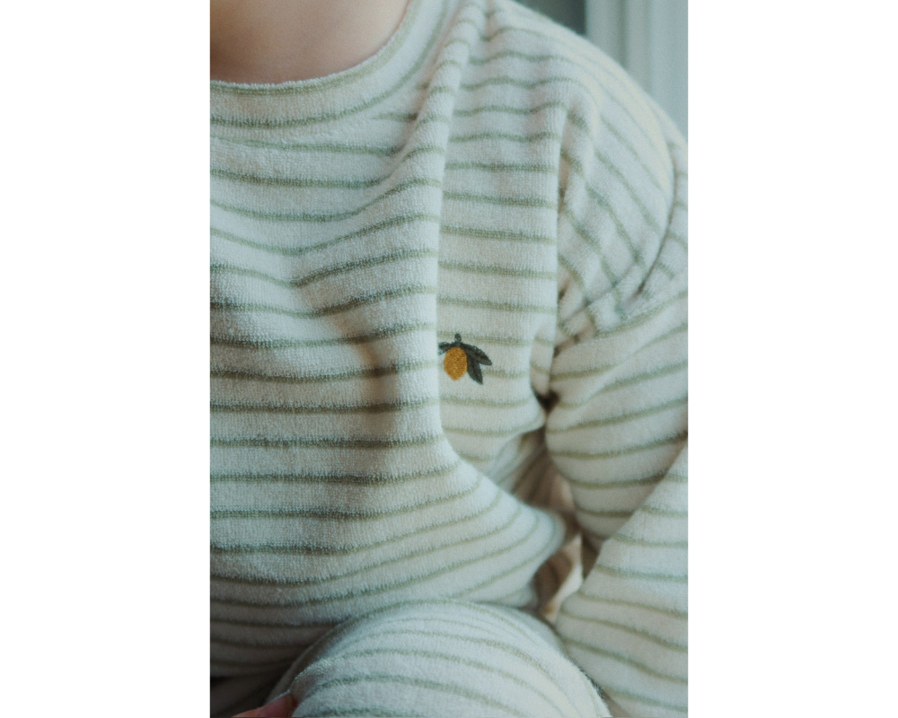 Itty Sweat Set - Tea Stripe