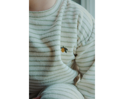 Itty Sweat Set - Tea Stripe