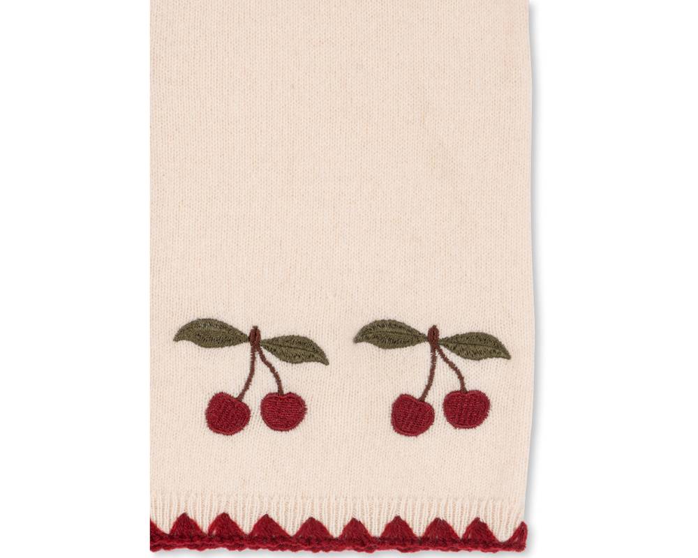 Collette Cardigan - Off White Cherry