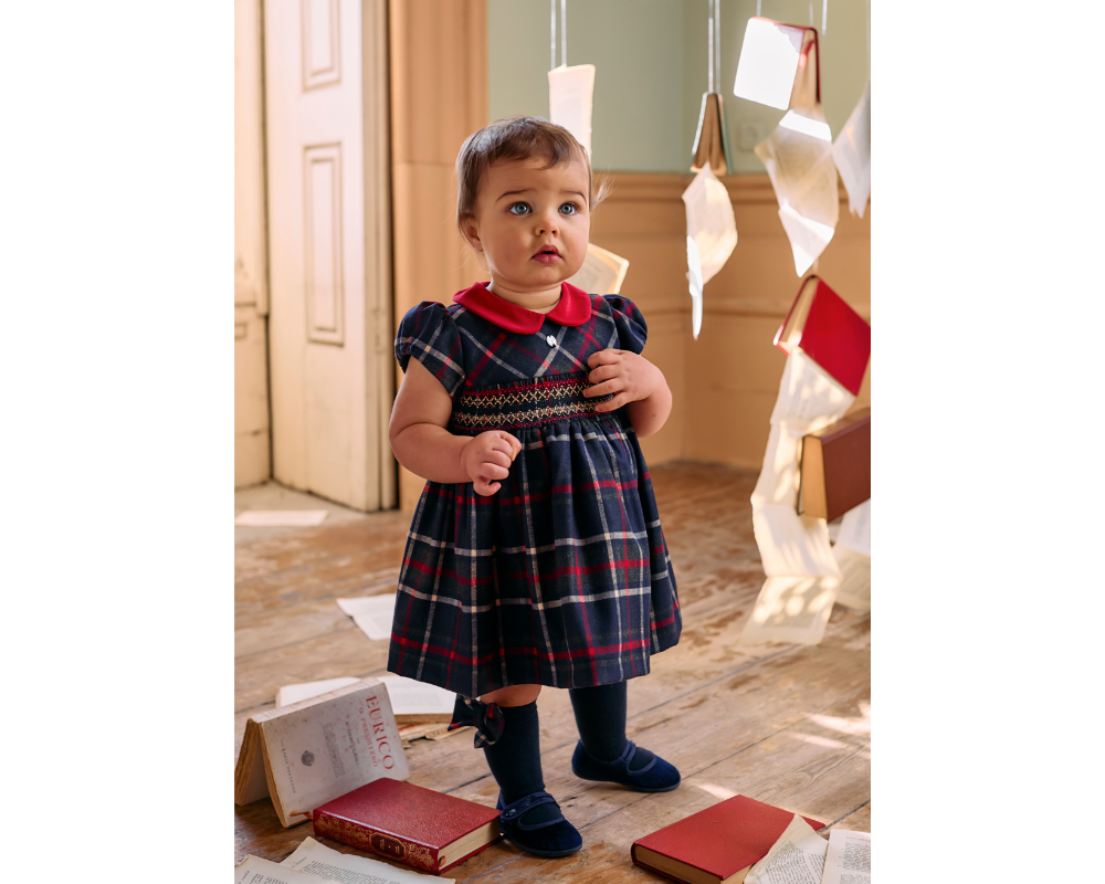 Balmoral Tartan Smocked Dress