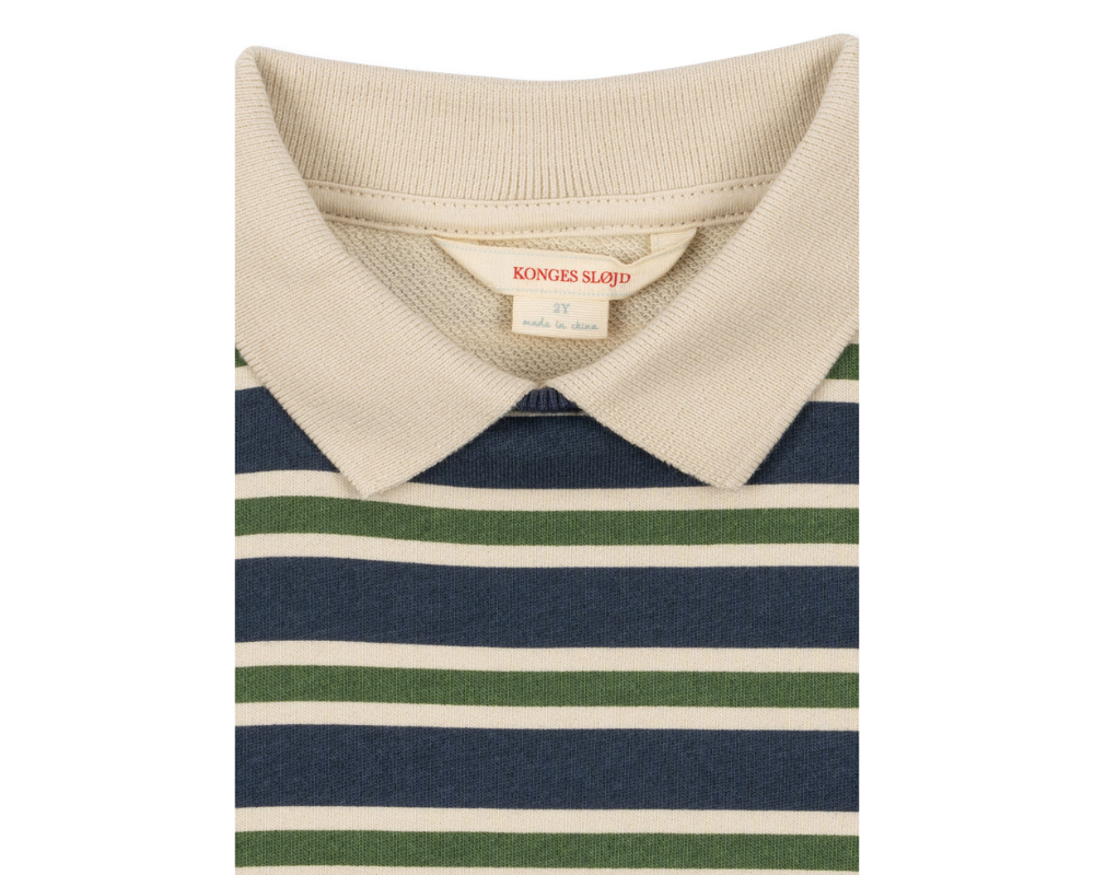 Sporty Long Sleeve Polo - Spellbound Stripe
