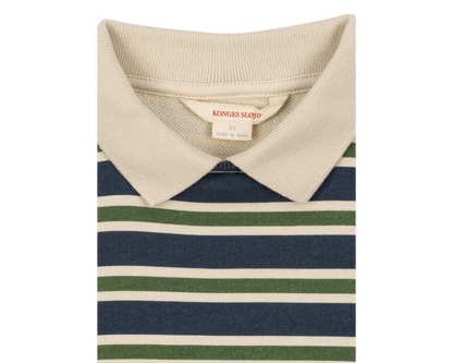 Sporty Long Sleeve Polo - Spellbound Stripe