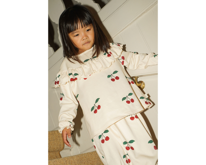 Malli Glitter Blouse and Pants Set - Ma Grande Cerise Glitter Mellow