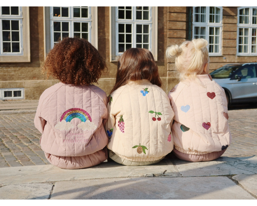 Juno Sequin Bomber Jacket - Cameo Rose