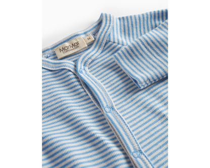 Bruno Blue Stripe Ribbed Baby Set