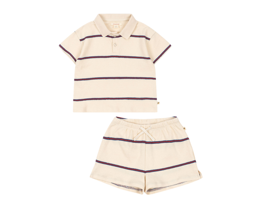 Trio Polo Shorts Set