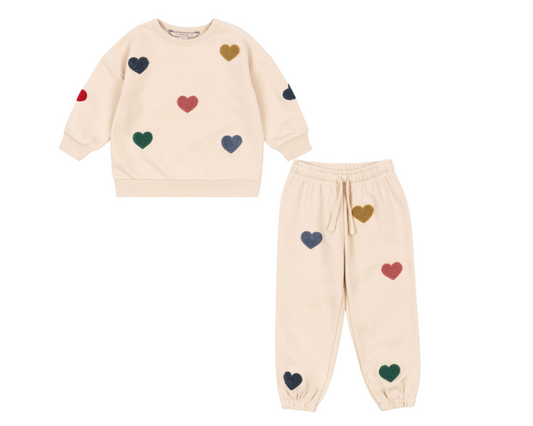 Lou Sweat Set - Multi Heart