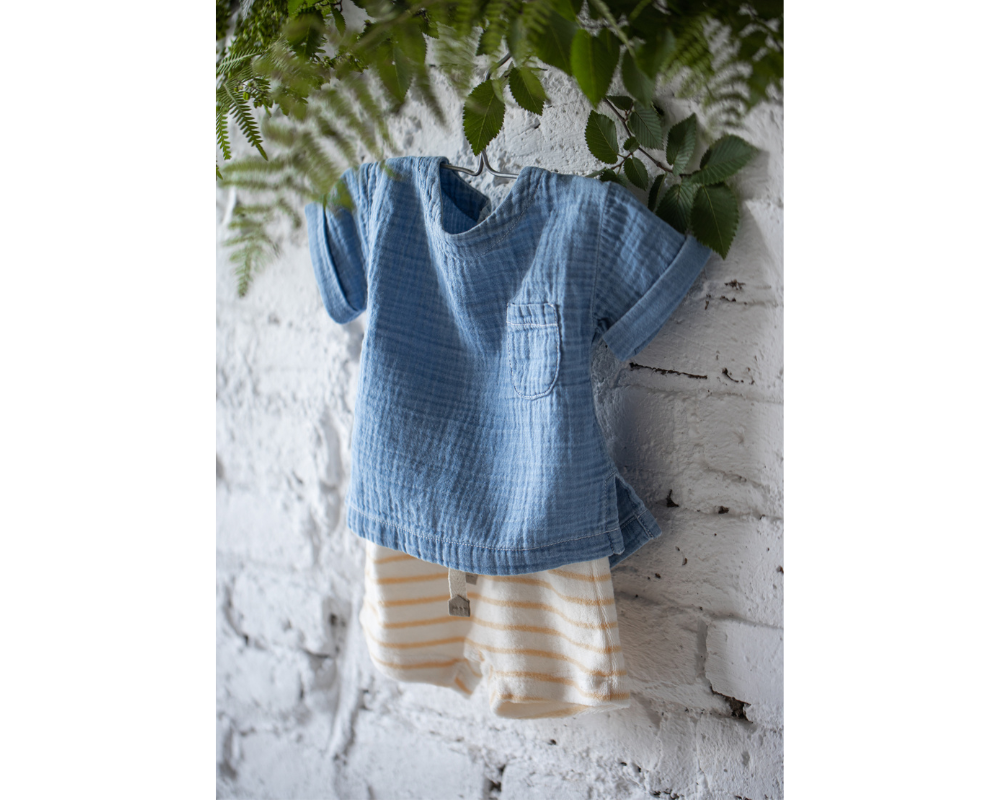 Benedetto and Angelo Shorts Set - Denim