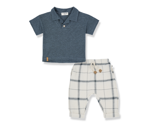 Petroleum Pants Set