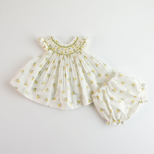 Mariana Smock Bloomer Dress Set - Yellow