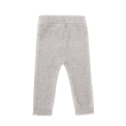 Trig Merino Wool Trousers - Soft Grey Melange
