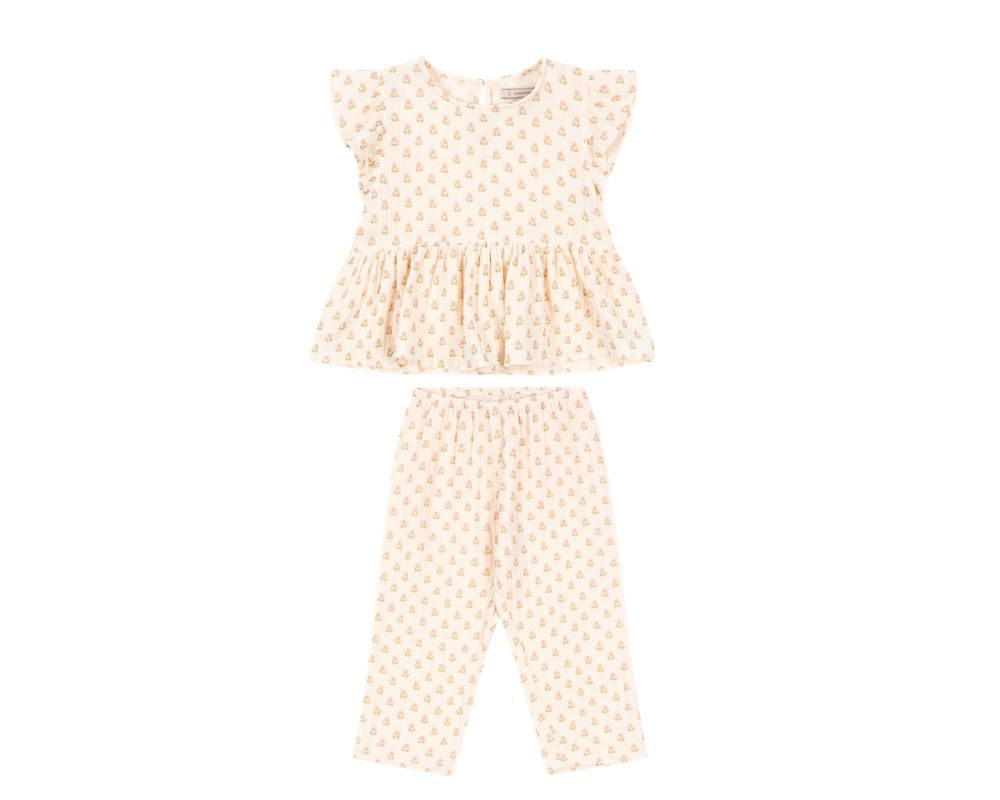 Coco Pants Set - Carta Rosa