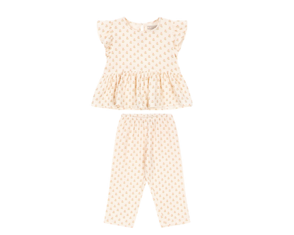 Coco Pants Set - Carta Rosa