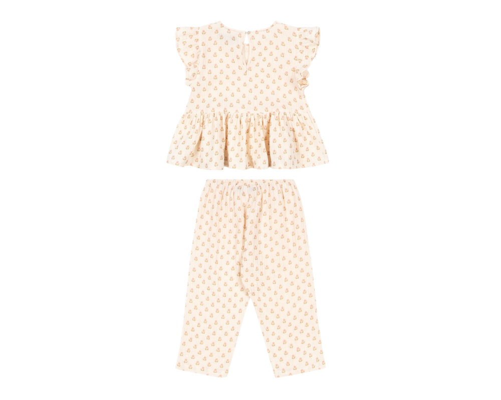 Coco Pants Set - Carta Rosa