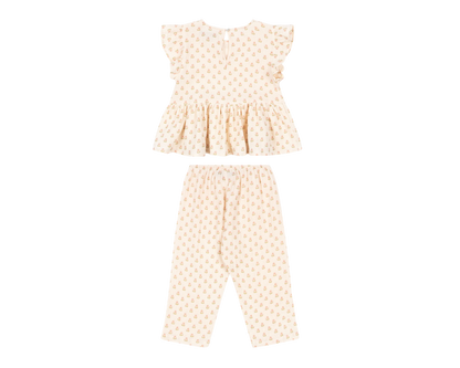 Coco Pants Set - Carta Rosa