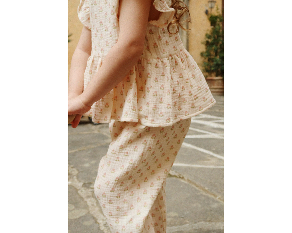 Coco Pants Set - Carta Rosa