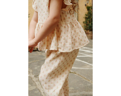 Coco Pants Set - Carta Rosa