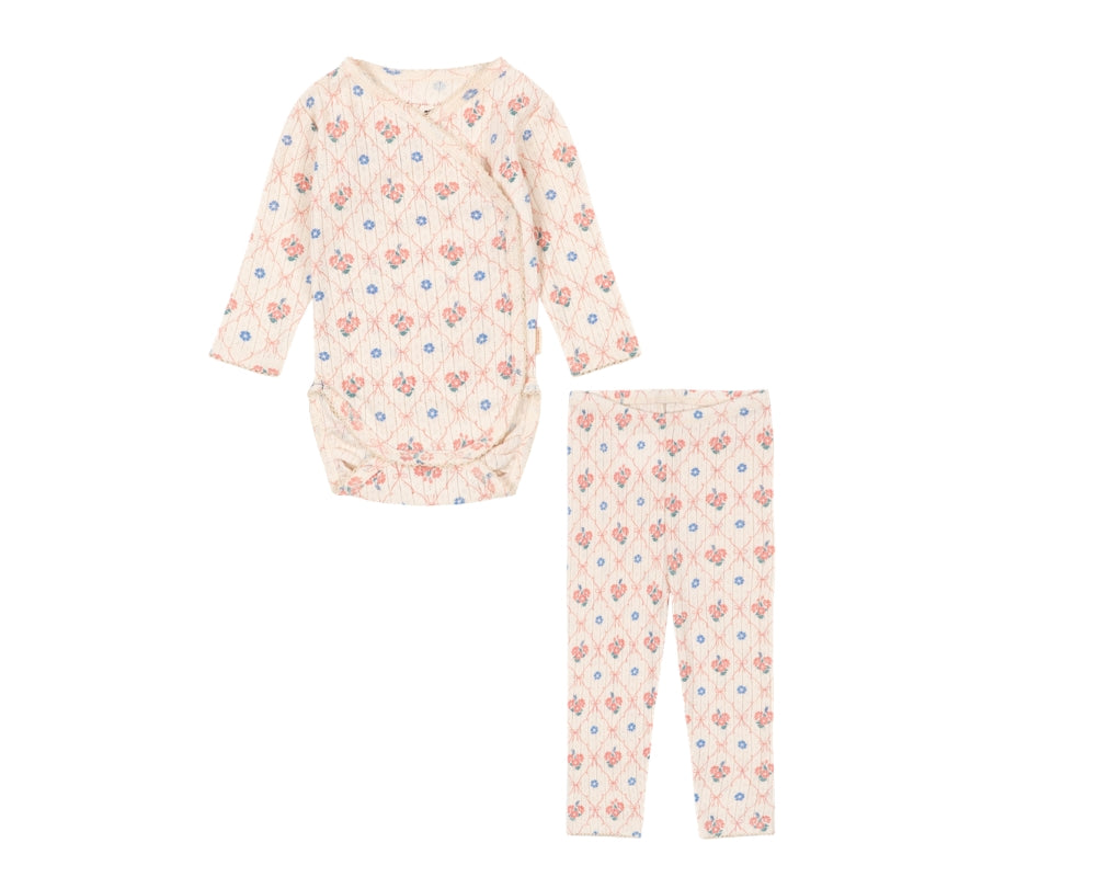 Minnie Fleur Decor Pointelle Newborn Set