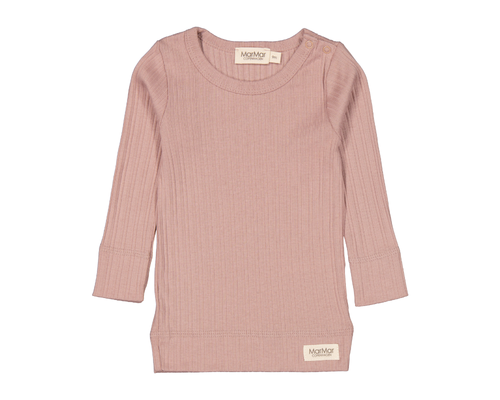 Long Sleeve Modal Broad Rib Set - Light Plum Pink