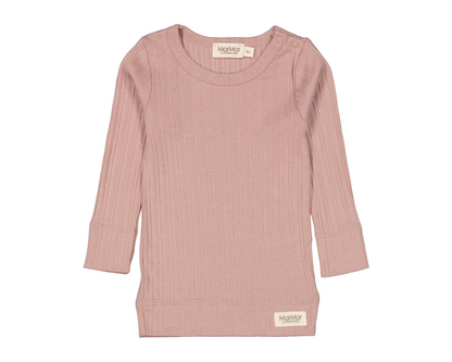 Long Sleeve Modal Broad Rib Set - Light Plum Pink