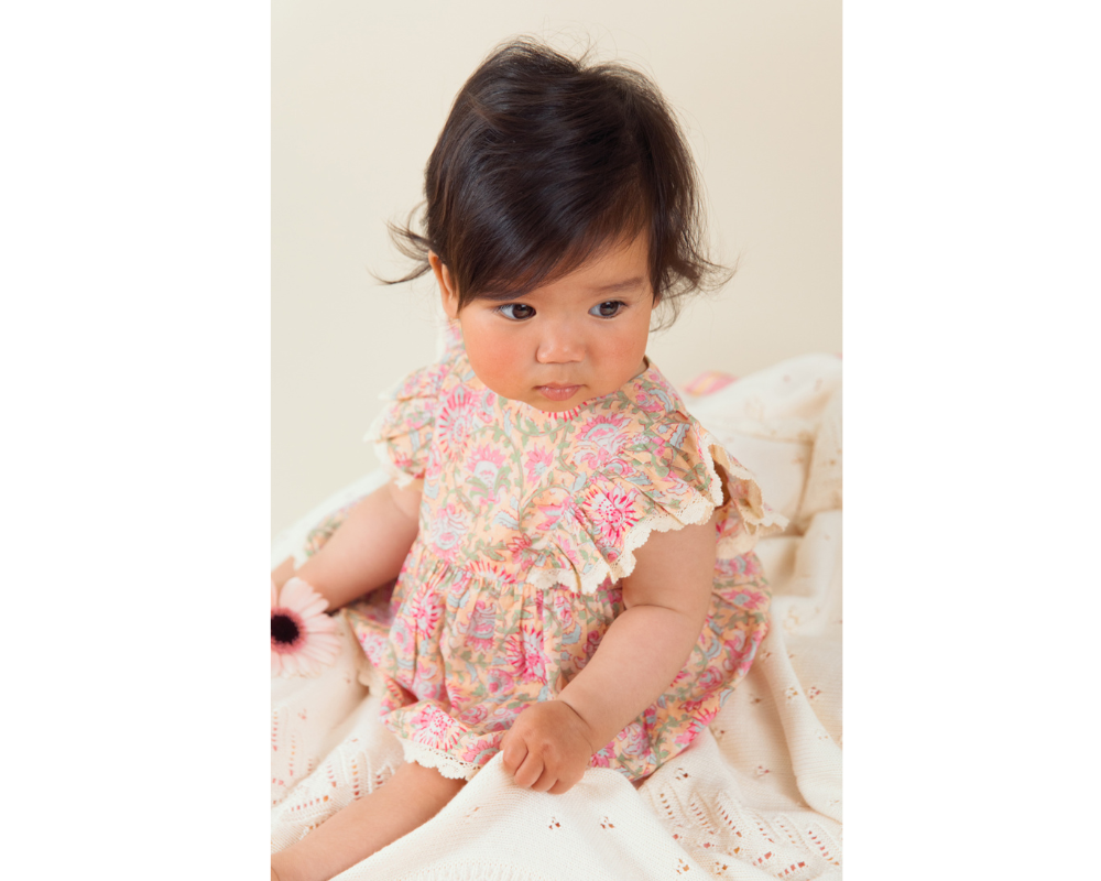 Lena Romper - Yellow Capri Cove