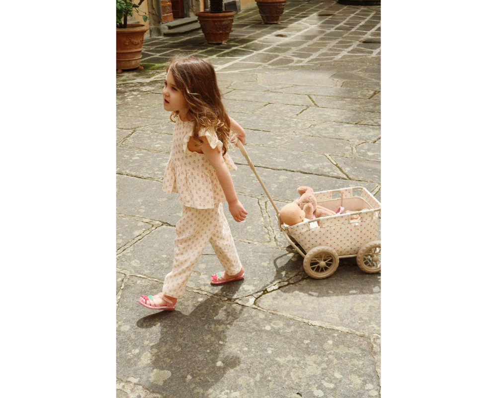 Coco Pants Set - Carta Rosa