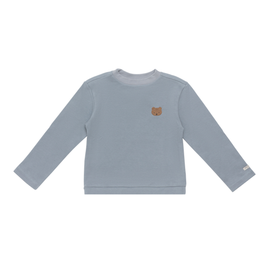 Jorijn Longsleeve Bear - Foggy Blue