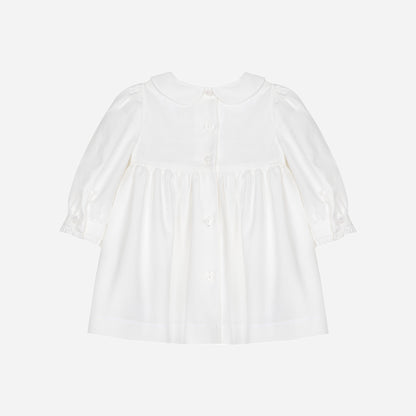Baby Smocked Ecru Dress