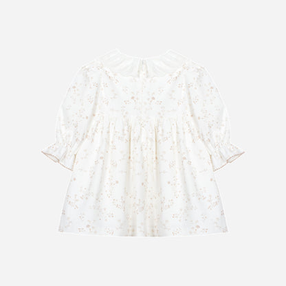 Beige Flowers Dress