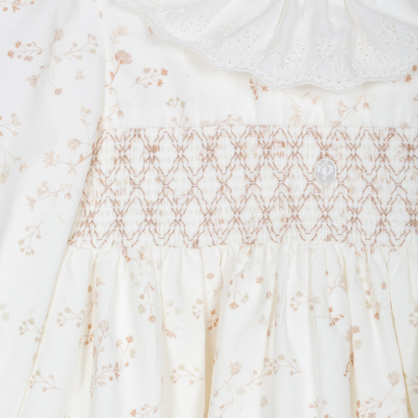 Beige Flowers Dress