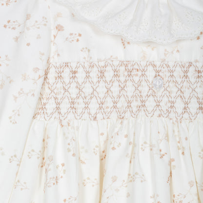 Beige Flowers Dress