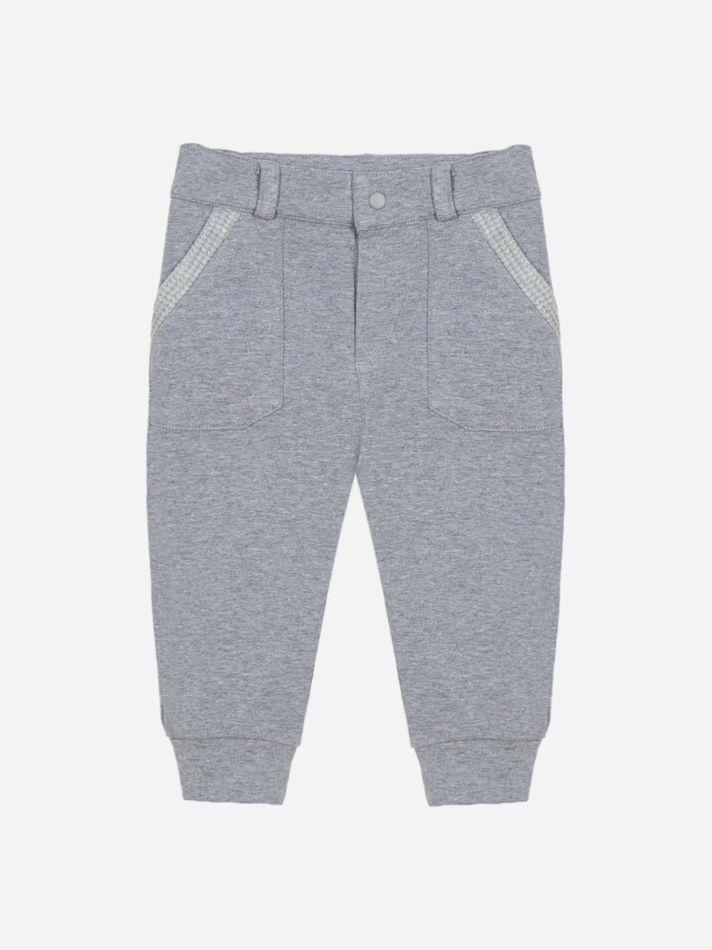 Grey Cotton Fleece Trousers