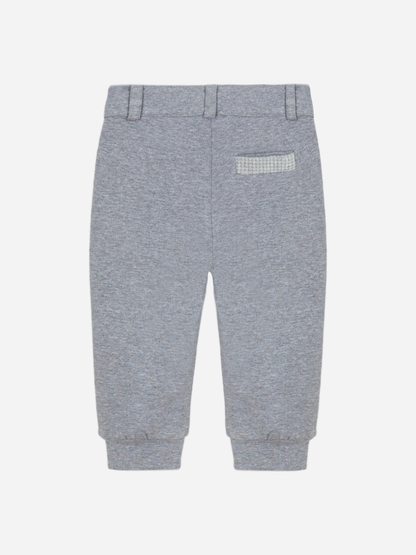 Grey Cotton Fleece Trousers