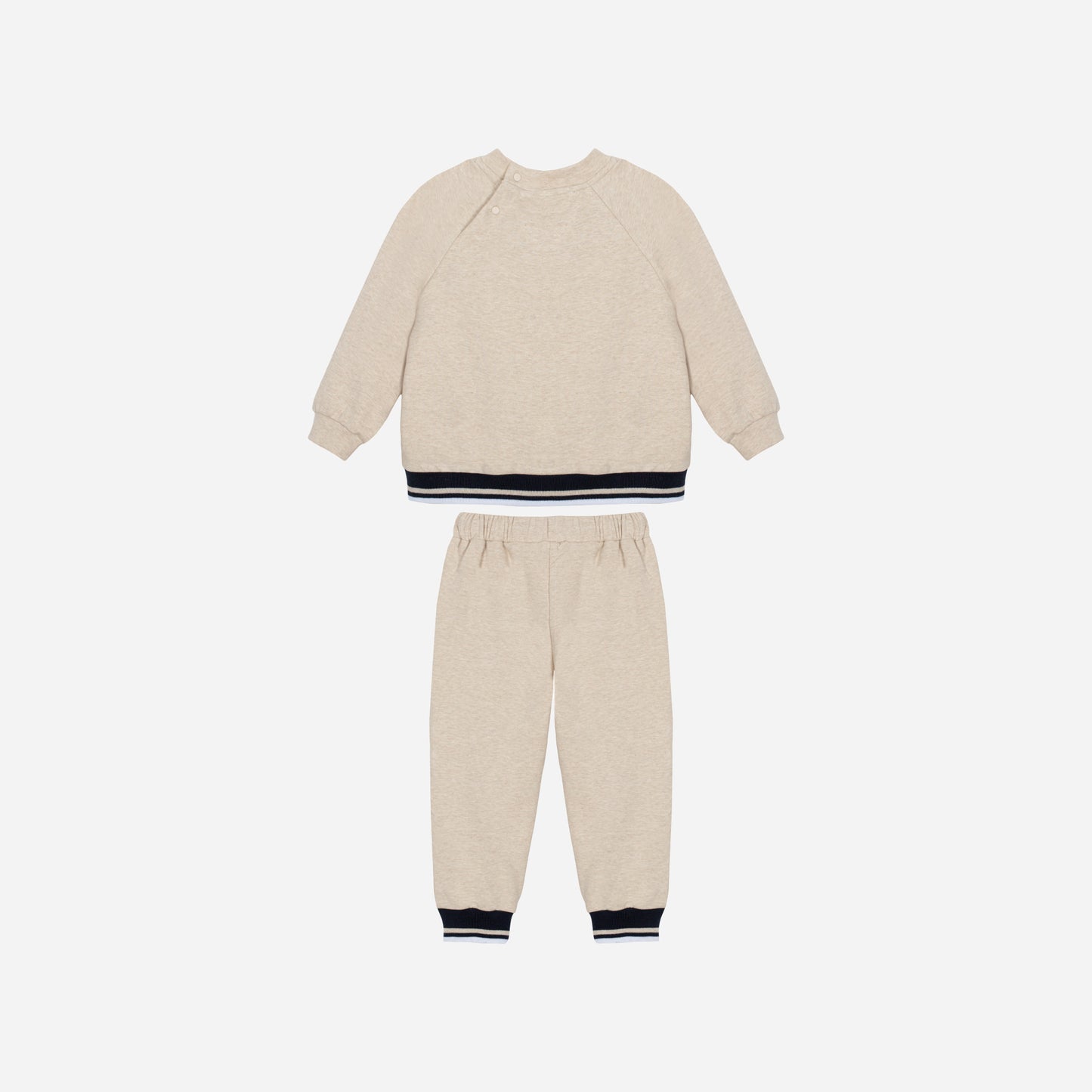 Beige Melange Sweat Set