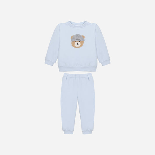 Bear Light Blue Sweat Set