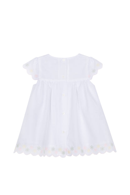 White Embroidered Baby Dress